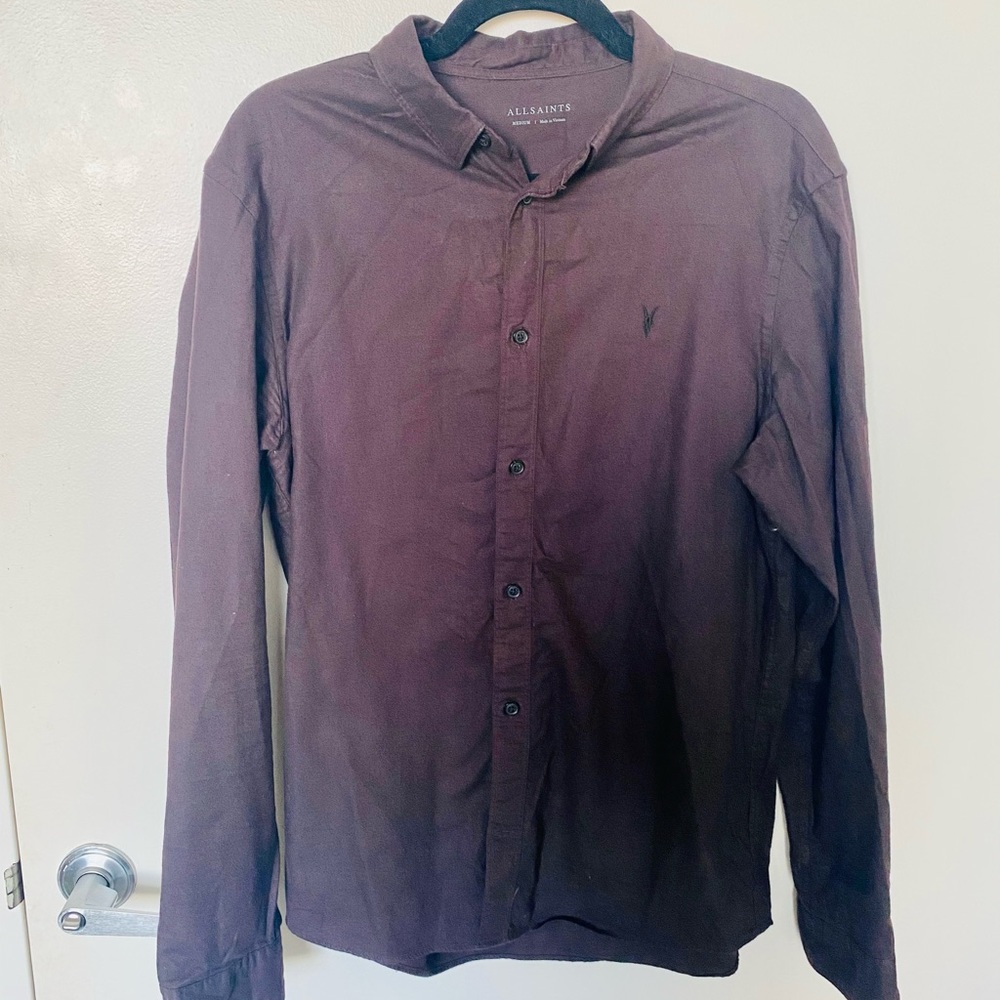 All Saints Men’s Flannel Shirt | Size Medium